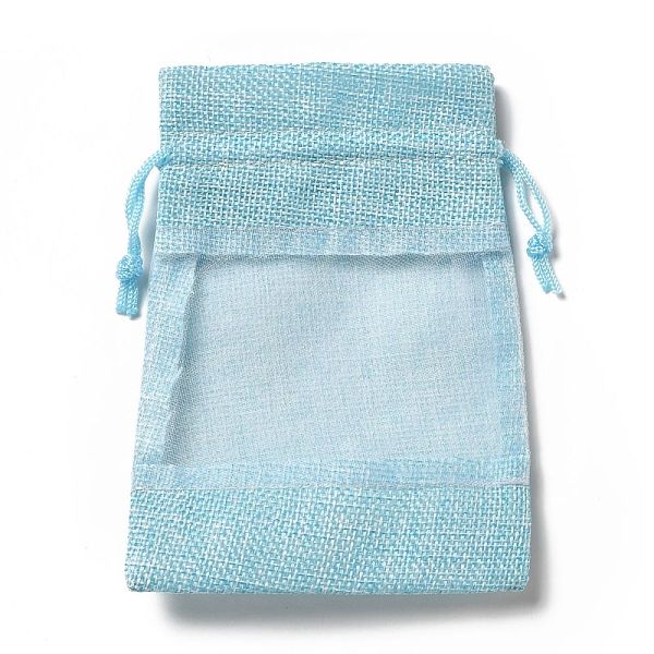 PandaHall Linen Pouches, Drawstring Bags, with Organza Windows, Rectangle, Cyan, 14x10x0.5cm Cloth None Cyan
PandaHall Linen Pouches, Drawstring Bags, with Organza Windows, Rectangle, Cyan, 14x10x0.5cm Cloth None Cyan