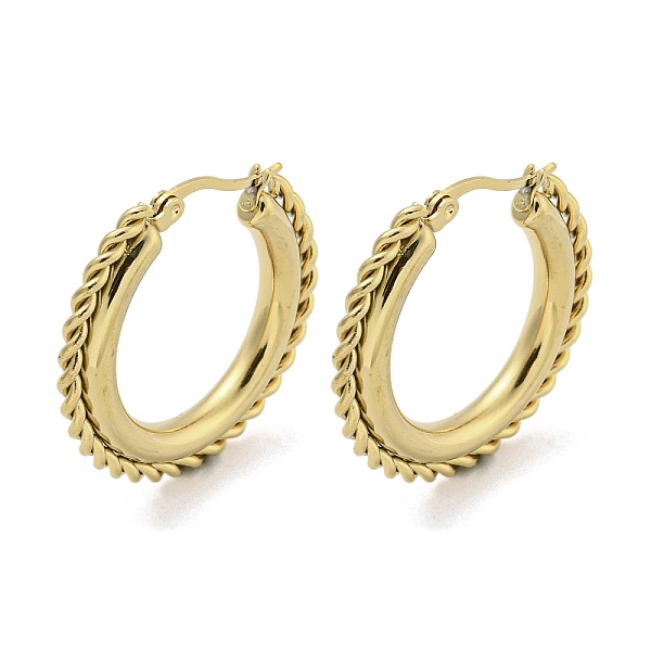 PandaHall 304 Stainless Steel Earrings for Women, Round, Golden, 32x4mm 304 Stainless Steel Round
PandaHall 304 Stainless Steel Earrings for Women, Round, Golden, 32x4mm 304 Stainless Steel Round