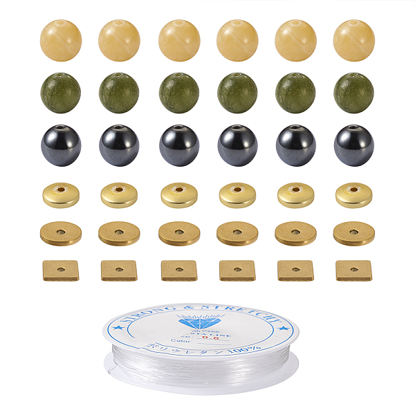 PandaHall Crafans DIY Gemstone Bracelet Making Kit, Including Natural Taiwan Jade & Yellow Jade & Synthetic Hematite & 304 Stainless Steel..., Multicolor
PandaHall Crafans DIY Gemstone Bracelet Making Kit, Including Natural Taiwan Jade & Yellow Jade & Synthetic Hematite & 304 Stainless Steel..., Multicolor