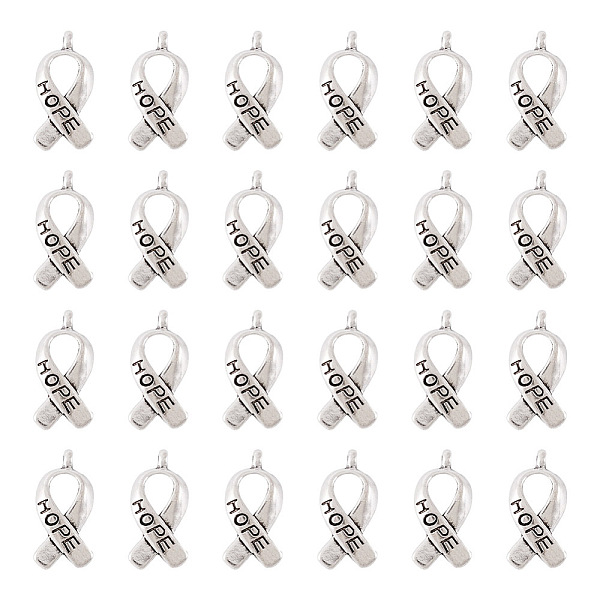 PandaHall Breast Cancer Awareness Ribbon Carved Word Hope Tibetan Style Alloy Message Pendants, Cadmium Free & Lead Free, Antique Silver...
PandaHall Breast Cancer Awareness Ribbon Carved Word Hope Tibetan Style Alloy Message Pendants, Cadmium Free & Lead Free, Antique Silver...