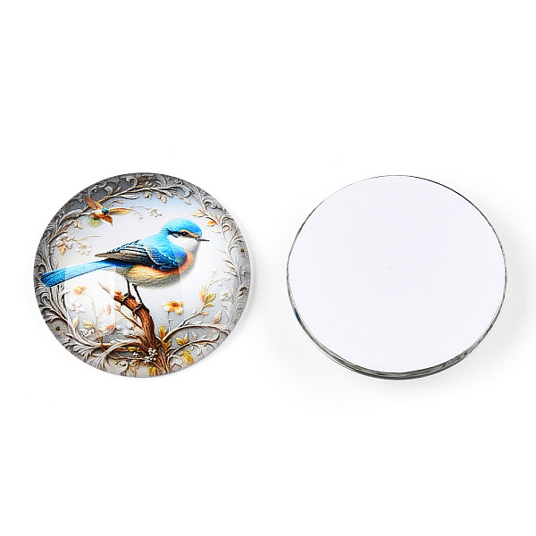 PandaHall Glass Cabochons, Half Round,, Flower and Bird Pattern, Colorful, 35x9mm Glass Half Round Multicolor
PandaHall Glass Cabochons, Half Round,, Flower and Bird Pattern, Colorful, 35x9mm Glass Half Round Multicolor