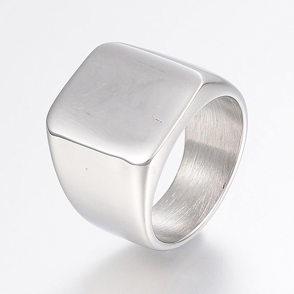 PandaHall 304 Stainless Steel Signet Band Rings for Men, Wide Band Finger Rings, Rectangle, Stainless Steel Color, Size 10, 20mm 304...
PandaHall 304 Stainless Steel Signet Band Rings for Men, Wide Band Finger Rings, Rectangle, Stainless Steel Color, Size 10, 20mm 304...