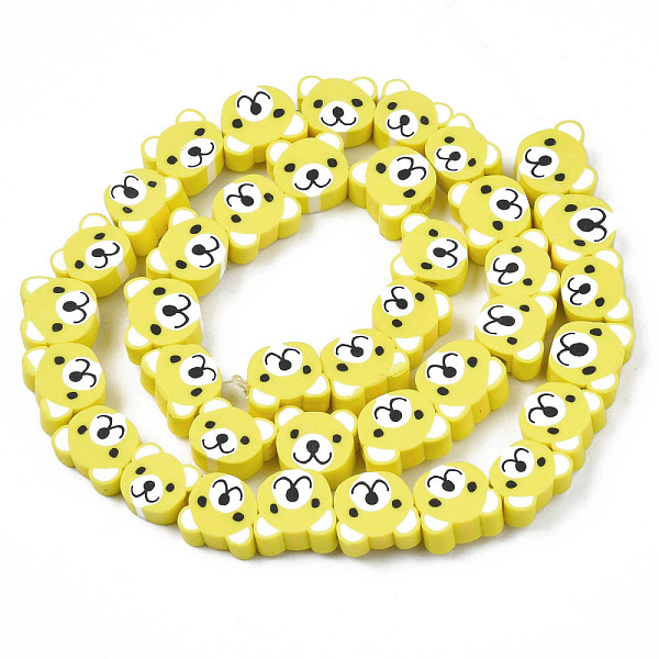 PandaHall Handmade Polymer Clay Bead Strands, Bear Head, Yellow, 7.5~10x9~11x4mm, Hole: 1.6mm, about 37~40pcs/strand, 13.58 inch~15.35 inch...
PandaHall Handmade Polymer Clay Bead Strands, Bear Head, Yellow, 7.5~10x9~11x4mm, Hole: 1.6mm, about 37~40pcs/strand, 13.58 inch~15.35 inch...