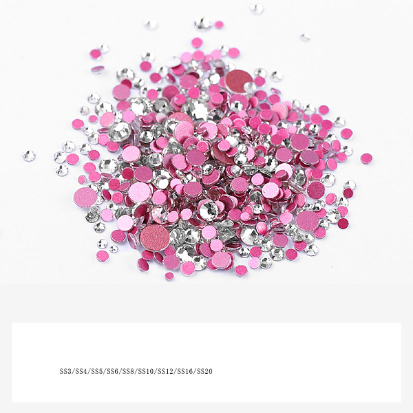 PandaHall Flat Back Rhinestone Cabochons, Nail Art Decoration Accessories, Half Round, Crystal, Pearl Pink, 1.4~4.8mm, about 1440pcs/bag...
PandaHall Flat Back Rhinestone Cabochons, Nail Art Decoration Accessories, Half Round, Crystal, Pearl Pink, 1.4~4.8mm, about 1440pcs/bag...