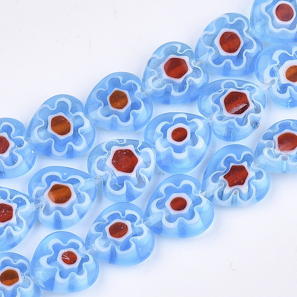 PandaHall Handmade Millefiori Lampwork Beads Strands, Heart, Light Sky Blue, 10x10x4mm, Hole: 0.8mm, about 42pcs/strand, 15.1 inch...
PandaHall Handmade Millefiori Lampwork Beads Strands, Heart, Light Sky Blue, 10x10x4mm, Hole: 0.8mm, about 42pcs/strand, 15.1 inch...