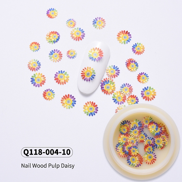 PandaHall Daisy Shape Paper Cabochons, Nail Art Decorations Accessories for Women, Colorful, 5~7x0.1mm, 30pcs/box Paper Flower
PandaHall Daisy Shape Paper Cabochons, Nail Art Decorations Accessories for Women, Colorful, 5~7x0.1mm, 30pcs/box Paper Flower