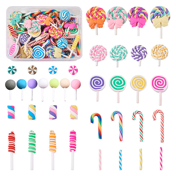 PandaHall Handmade Polymer Clay Cabochons, Mixed Shapes, Mixed Color, 140pcs/set Polymer Clay Mixed Shapes Multicolor
PandaHall Handmade Polymer Clay Cabochons, Mixed Shapes, Mixed Color, 140pcs/set Polymer Clay Mixed Shapes Multicolor