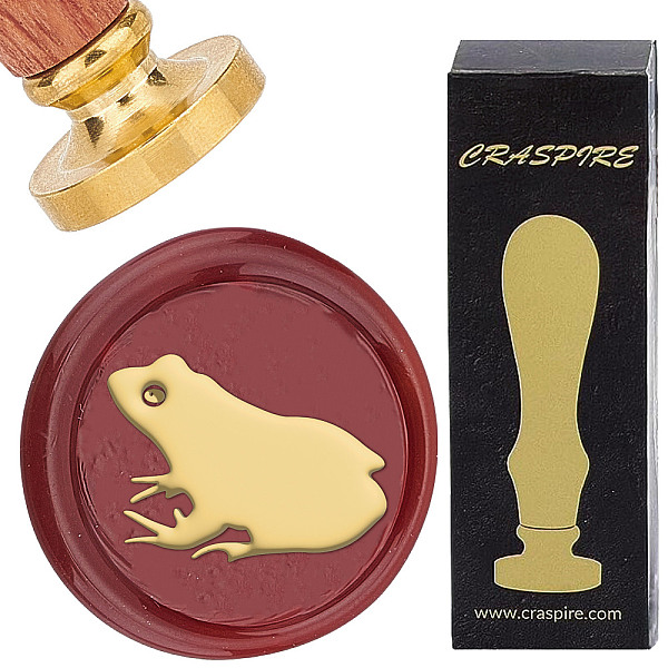 PandaHall Brass Wax Seal Stamps with Rosewood Handle, for DIY Scrapbooking, Frog, 25mm Brass Frog
PandaHall Brass Wax Seal Stamps with Rosewood Handle, for DIY Scrapbooking, Frog, 25mm Brass Frog