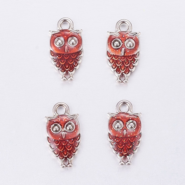 PandaHall Alloy Enamel Pendants, Cadmium Free & Lead Free, Owl, for Halloween, Antique Silver Metal Color, Red, 18.5x9.5x2.5mm Alloy+Enamel...
PandaHall Alloy Enamel Pendants, Cadmium Free & Lead Free, Owl, for Halloween, Antique Silver Metal Color, Red, 18.5x9.5x2.5mm Alloy+Enamel...