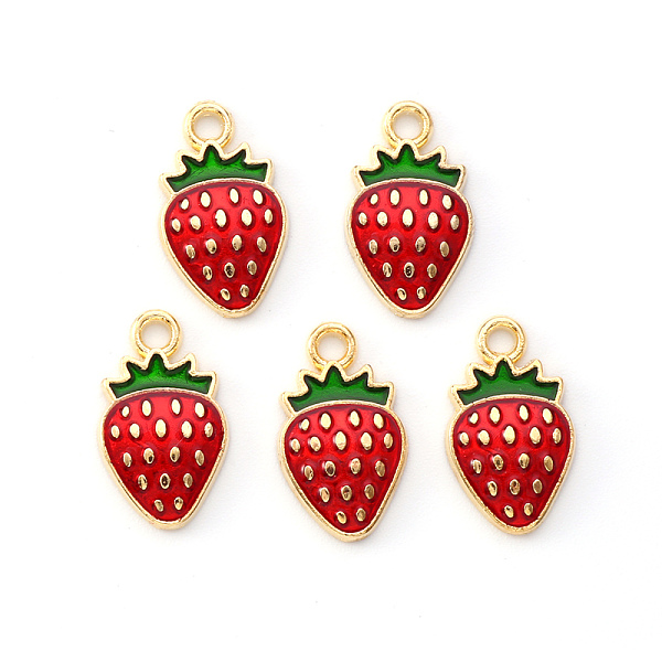 PandaHall Light Gold Plated Alloy Enamel Pendants, Strawberry, Red, 16.8x10x1.5mm, Hole: 1.8mm Alloy+Enamel Fruit Red
PandaHall Light Gold Plated Alloy Enamel Pendants, Strawberry, Red, 16.8x10x1.5mm, Hole: 1.8mm Alloy+Enamel Fruit Red