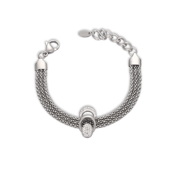 PandaHall 304 Stainless Steel Popcorn Chains Triple Layer Multi-strand Bracelet, with Cubic Zirconia Teardrop Links, Stainless Steel Color..., Clear
PandaHall 304 Stainless Steel Popcorn Chains Triple Layer Multi-strand Bracelet, with Cubic Zirconia Teardrop Links, Stainless Steel Color..., Clear