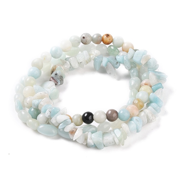 PandaHall Natural Flower Amazonite Stretch Bracelets, Stackable Bracelets, Round & Chips Shapes, 1/4~3/8 inch(0.5~1cm), Inner Diameter...
PandaHall Natural Flower Amazonite Stretch Bracelets, Stackable Bracelets, Round & Chips Shapes, 1/4~3/8 inch(0.5~1cm), Inner Diameter...