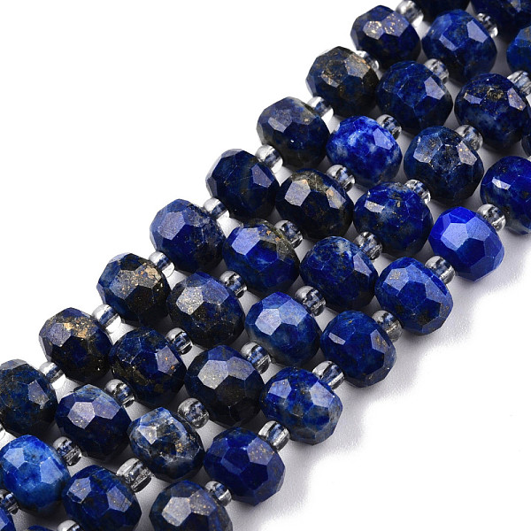 PandaHall Natural Lapis Lazuli Beads Strands, with Seed Beads, Faceted, Rondelle, 8x6mm, Hole: 1mm, about 20~22pcs/strand, 7.09 inch(18cm)...
PandaHall Natural Lapis Lazuli Beads Strands, with Seed Beads, Faceted, Rondelle, 8x6mm, Hole: 1mm, about 20~22pcs/strand, 7.09 inch(18cm)...