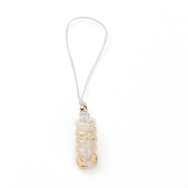 PandaHall Glass Pendant Decorations, with Nylon Thread and Brass Round Beads, Donut, Golden, Clear, 95mm, Hole: 35mm Glass Donut Clear
PandaHall Glass Pendant Decorations, with Nylon Thread and Brass Round Beads, Donut, Golden, Clear, 95mm, Hole: 35mm Glass Donut Clear