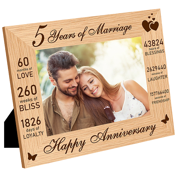 PandaHall Natural Wood Photo Frames, for Tabletop Display Photo Frame, Rectangle, Word, 168x218mm, Inner Diameter: 142x90mm Wood Word
PandaHall Natural Wood Photo Frames, for Tabletop Display Photo Frame, Rectangle, Word, 168x218mm, Inner Diameter: 142x90mm Wood Word