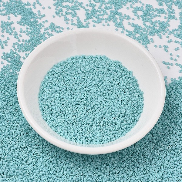 PandaHall MIYUKI Delica Beads Small, Cylinder, Japanese Seed Beads, 15/0, (DBS1595) Matte Opaque Sea Opal AB, 1.1x1.3mm, Hole: 0.7mm, about..., Cyan
PandaHall MIYUKI Delica Beads Small, Cylinder, Japanese Seed Beads, 15/0, (DBS1595) Matte Opaque Sea Opal AB, 1.1x1.3mm, Hole: 0.7mm, about..., Cyan