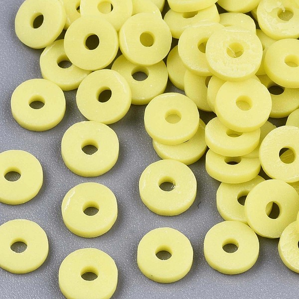 PandaHall Handmade Polymer Clay Beads, for DIY Jewelry Crafts Supplies, Disc/Flat Round, Heishi Beads, Yellow, 6x1mm, Hole: 2mm, about...
PandaHall Handmade Polymer Clay Beads, for DIY Jewelry Crafts Supplies, Disc/Flat Round, Heishi Beads, Yellow, 6x1mm, Hole: 2mm, about...