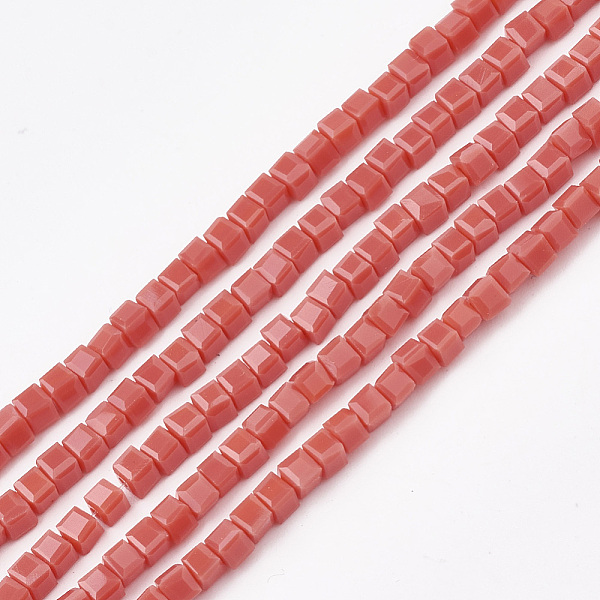 PandaHall Opaque Solid Color Glass Beads Strands, Faceted, Cube, Indian Red, 2~2.5x2~2.5x2~2.5mm, Hole: 0.5mm, 195~200pcs/strand, 17.7...
PandaHall Opaque Solid Color Glass Beads Strands, Faceted, Cube, Indian Red, 2~2.5x2~2.5x2~2.5mm, Hole: 0.5mm, 195~200pcs/strand, 17.7...