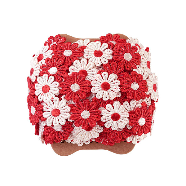 PandaHall Colorful Polyester Lace Trim, Daisy Pattern, Red, 1"(25mm), 15yards(13.72m/roll) Polyester Red
PandaHall Colorful Polyester Lace Trim, Daisy Pattern, Red, 1"(25mm), 15yards(13.72m/roll) Polyester Red