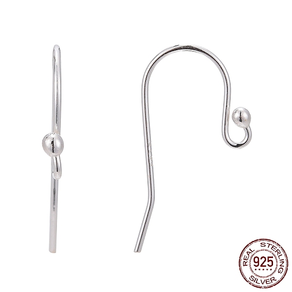 PandaHall 925 Sterling Silver Earring Hooks, Silver, 20x10mm, Hole: 1mm, 22 Gauge, Pin: 0.7mm Sterling Silver
PandaHall 925 Sterling Silver Earring Hooks, Silver, 20x10mm, Hole: 1mm, 22 Gauge, Pin: 0.7mm Sterling Silver