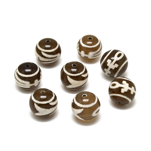PandaHall Tibetan Style Da Ren/Human dZi Beads, Natural Agate Beads, Round, 14.5x14mm, Hole: 1.5mm Tibetan Agate Round
PandaHall Tibetan Style Da Ren/Human dZi Beads, Natural Agate Beads, Round, 14.5x14mm, Hole: 1.5mm Tibetan Agate Round