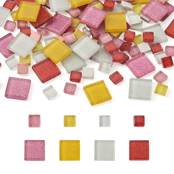 PandaHall Elecrelive 252Pcs 2 Style Glass Cabochons, Mosaic Tiles, for Home Decoration or DIY Crafts, Square, Colorful, 10x10x4mm, 20x20x4mm...
PandaHall Elecrelive 252Pcs 2 Style Glass Cabochons, Mosaic Tiles, for Home Decoration or DIY Crafts, Square, Colorful, 10x10x4mm, 20x20x4mm...