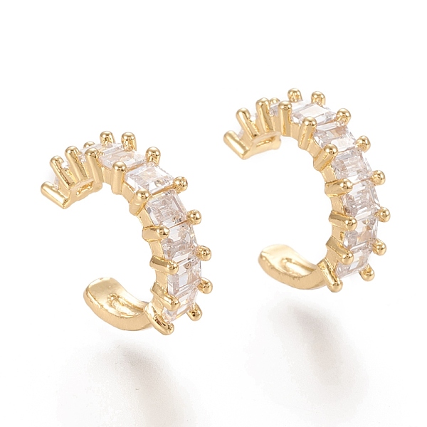 PandaHall Brass Micro Pave Clear Cubic Zirconia Cuff Earrings, Ring, Real 18K Gold Plated, 10.5x4.5mm Cubic Zirconia Clear
PandaHall Brass Micro Pave Clear Cubic Zirconia Cuff Earrings, Ring, Real 18K Gold Plated, 10.5x4.5mm Cubic Zirconia Clear