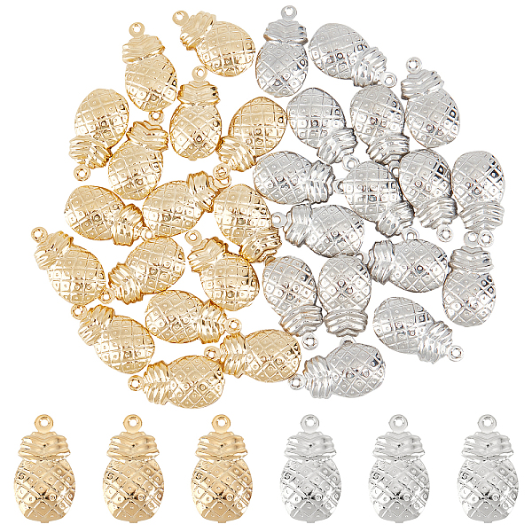 PandaHall SUPERFINDINGS Brass Pendants, Long-Lasting Plated, Cadmium Free & Lead Free, Pineapple, Platinum & Golden, 18x10x5mm, Hole: 1mm...
PandaHall SUPERFINDINGS Brass Pendants, Long-Lasting Plated, Cadmium Free & Lead Free, Pineapple, Platinum & Golden, 18x10x5mm, Hole: 1mm...