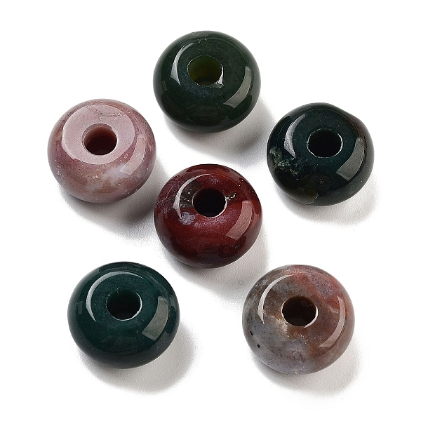 PandaHall Natural Indian Agate European Beads, Large Hole Rondelle Beads, 14~14.5x7.7~8.3mm, Hole: 4mm Indian Agate Rondelle
PandaHall Natural Indian Agate European Beads, Large Hole Rondelle Beads, 14~14.5x7.7~8.3mm, Hole: 4mm Indian Agate Rondelle