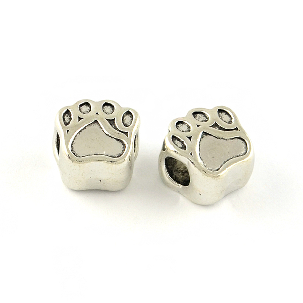 PandaHall Dog Paw Prints Tibetan Style Alloy European Bead Enamel Settings, Large Hole Beads, Cadmium Free & Lead Free, Antique Silver...
PandaHall Dog Paw Prints Tibetan Style Alloy European Bead Enamel Settings, Large Hole Beads, Cadmium Free & Lead Free, Antique Silver...