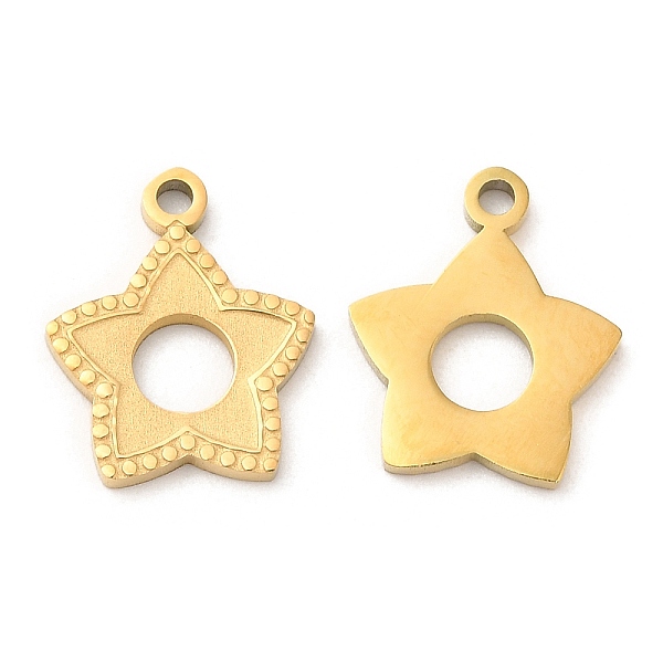 PandaHall Ion Plating(IP) 316L Surgical Stainless Steel Charms, Textured, Star Charms, Real 18K Gold Plated, 14x12x1mm, Hole: 1.4mm 316L...
PandaHall Ion Plating(IP) 316L Surgical Stainless Steel Charms, Textured, Star Charms, Real 18K Gold Plated, 14x12x1mm, Hole: 1.4mm 316L...