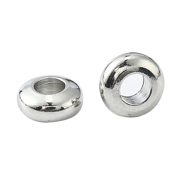 PandaHall Brass Spacer Beads, Rondelle, Platinum, 5x2mm, Hole: 1.5~2mm Brass Rondelle
PandaHall Brass Spacer Beads, Rondelle, Platinum, 5x2mm, Hole: 1.5~2mm Brass Rondelle