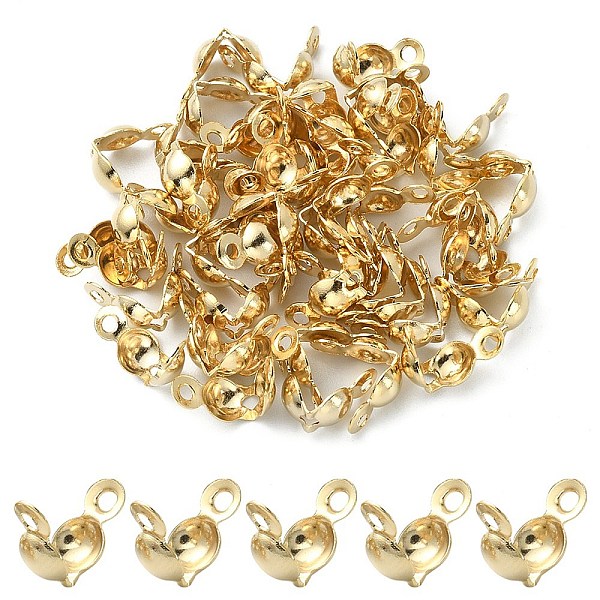 PandaHall 304 Stainless Steel Bead Tips, Calotte Ends, Clamshell Knot Cover, Real 18K Gold Plated, 8x4mm, Hole: 1.2mm, Inner Diameter: 3mm...
PandaHall 304 Stainless Steel Bead Tips, Calotte Ends, Clamshell Knot Cover, Real 18K Gold Plated, 8x4mm, Hole: 1.2mm, Inner Diameter: 3mm...