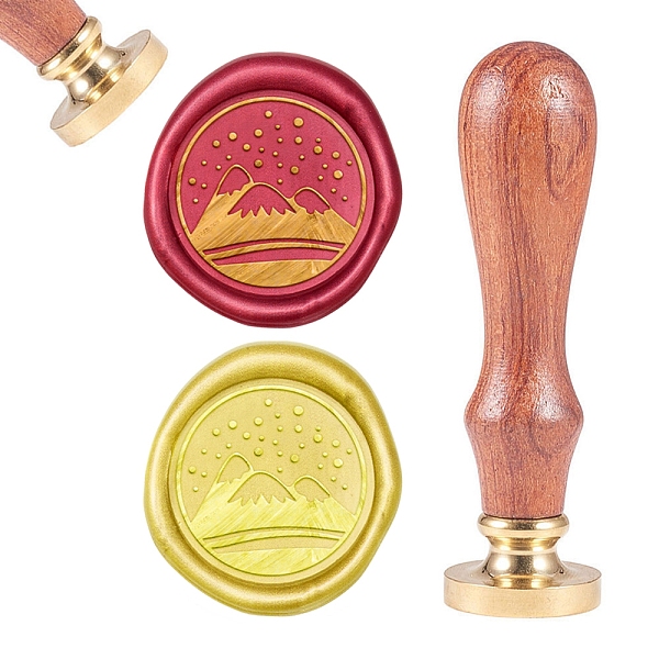PandaHall CRASPIRE DIY Scrapbook, Brass Wax Seal Stamp, with Natural Rosewood Handle, Mountain, 25mm Brass Mountain
PandaHall CRASPIRE DIY Scrapbook, Brass Wax Seal Stamp, with Natural Rosewood Handle, Mountain, 25mm Brass Mountain