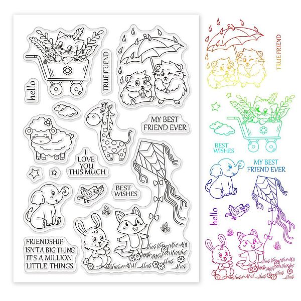 PandaHall PVC Plastic Stamps, for DIY Scrapbooking, Photo Album Decorative, Cards Making, Stamp Sheets, Animal Pattern, 16x11x0.3cm Plastic...
PandaHall PVC Plastic Stamps, for DIY Scrapbooking, Photo Album Decorative, Cards Making, Stamp Sheets, Animal Pattern, 16x11x0.3cm Plastic...