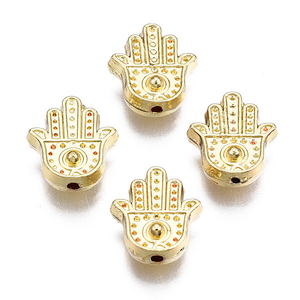 PandaHall Rack Plating Alloy Beads, Cadmium Free & Lead Free, Hamsa Hand/Hand of Miriam, Light Gold, 11.5x10.5x5mm, Hole: 1.2mm Alloy Palm
PandaHall Rack Plating Alloy Beads, Cadmium Free & Lead Free, Hamsa Hand/Hand of Miriam, Light Gold, 11.5x10.5x5mm, Hole: 1.2mm Alloy Palm