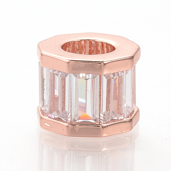 PandaHall Brass Micro Pave Cubic Zirconia European Beads, Large Hole Beads, Polygon, Rose Gold, 7x9x9mm, Hole: 4.5mm Brass+Cubic Zirconia...
PandaHall Brass Micro Pave Cubic Zirconia European Beads, Large Hole Beads, Polygon, Rose Gold, 7x9x9mm, Hole: 4.5mm Brass+Cubic Zirconia...