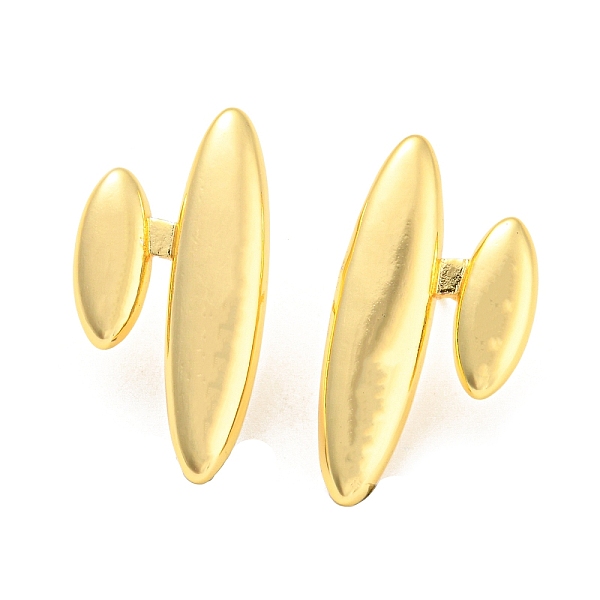 PandaHall Rack Plating Brass Oval Stud Earrings, Long-Lasting Plated, Lead Free & Cadmium Free, Real 18K Gold Plated, 29x15mm Brass Oval
PandaHall Rack Plating Brass Oval Stud Earrings, Long-Lasting Plated, Lead Free & Cadmium Free, Real 18K Gold Plated, 29x15mm Brass Oval