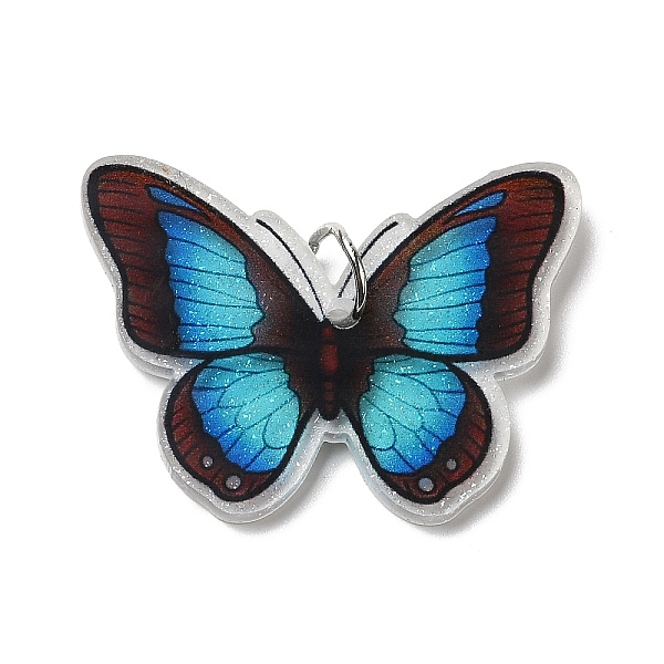 PandaHall Opaque Acrylic Pendants, with Platinum Iron Jump Ring, Butterfly Charms, Dodger Blue, 25x33.5x4mm, Hole: 5.2mm Acrylic Butterfly
PandaHall Opaque Acrylic Pendants, with Platinum Iron Jump Ring, Butterfly Charms, Dodger Blue, 25x33.5x4mm, Hole: 5.2mm Acrylic Butterfly