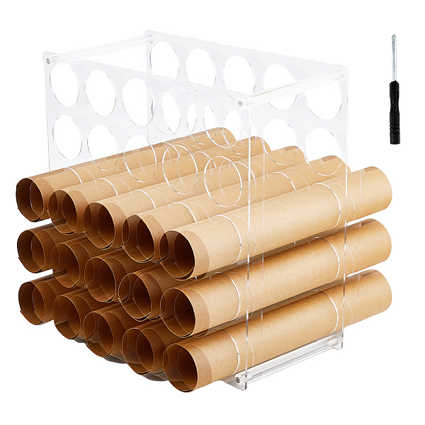 PandaHall Acrylic Storage Rack for Vinyl Roll, Rectangle, Clear, 300x151x310mm Acrylic Rectangle Clear
PandaHall Acrylic Storage Rack for Vinyl Roll, Rectangle, Clear, 300x151x310mm Acrylic Rectangle Clear