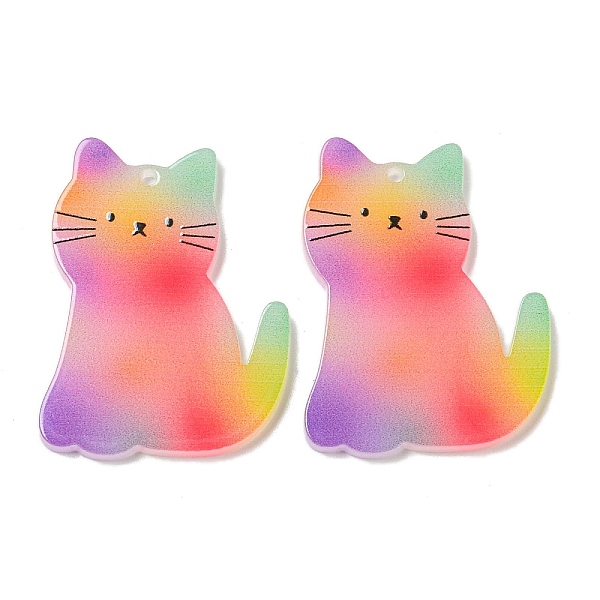 PandaHall Opaque Acrylic Pendants, Cat Shape, 38x29x2mm, Hole: 1.6mm Acrylic Cat Shape
PandaHall Opaque Acrylic Pendants, Cat Shape, 38x29x2mm, Hole: 1.6mm Acrylic Cat Shape
