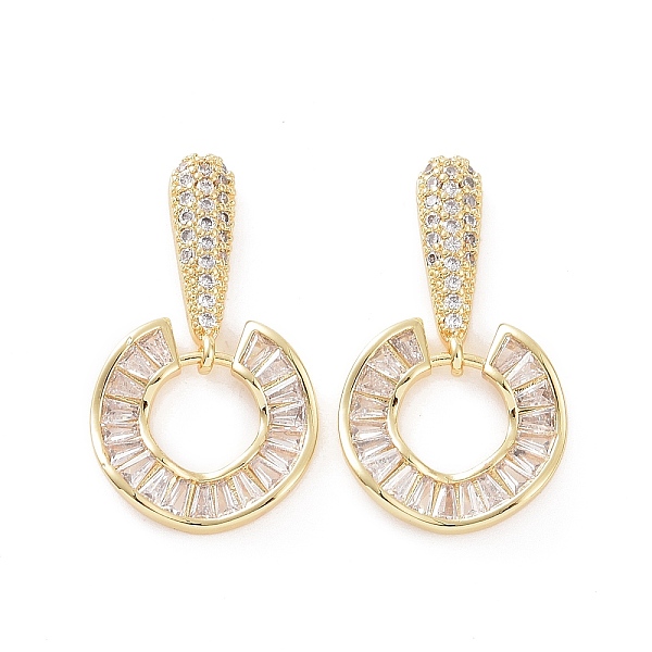 PandaHall Cubic Zirconia Donut Dangle Stud Earrings, Golden Brass Jewelry for Women, Clear, 30mm, Pin: 0.8mm Cubic Zirconia Donut Clear
PandaHall Cubic Zirconia Donut Dangle Stud Earrings, Golden Brass Jewelry for Women, Clear, 30mm, Pin: 0.8mm Cubic Zirconia Donut Clear