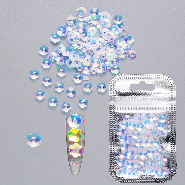 PandaHall Shining Nail Art Glitter, Manicure Sequins, DIY Sparkly Paillette Tips Nail, Flower, Creamy White, 6.5x6x1.5mm, Hole: 1.4mm, about...
PandaHall Shining Nail Art Glitter, Manicure Sequins, DIY Sparkly Paillette Tips Nail, Flower, Creamy White, 6.5x6x1.5mm, Hole: 1.4mm, about...