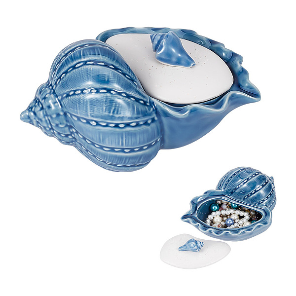 PandaHall Ocean Style Porcelain Storage Jar with Lid, Storage Containers for Tea Coffee Jewelry, Conch, 170x116x96mm, Inner Diameter...
PandaHall Ocean Style Porcelain Storage Jar with Lid, Storage Containers for Tea Coffee Jewelry, Conch, 170x116x96mm, Inner Diameter...