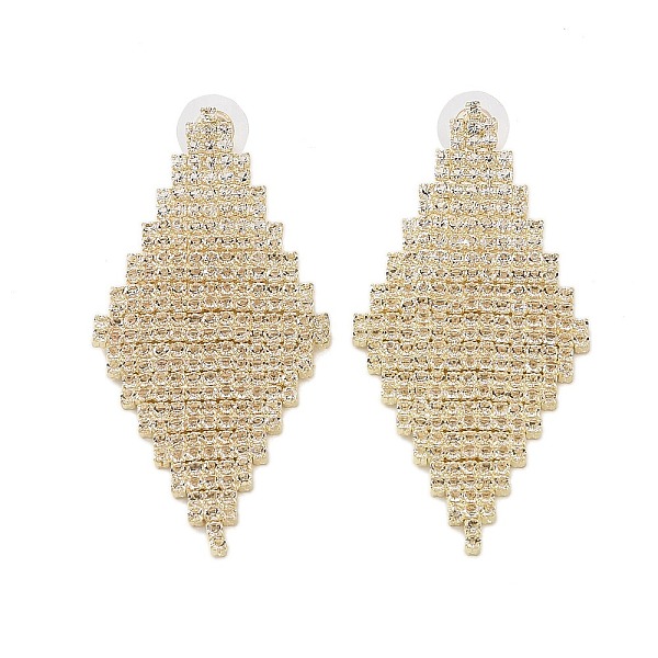 PandaHall Brass Micro Pave Cubic Zirconia Stud Earrings, Rhombus, Golden, 69x31.5mm Cubic Zirconia Rhombus
PandaHall Brass Micro Pave Cubic Zirconia Stud Earrings, Rhombus, Golden, 69x31.5mm Cubic Zirconia Rhombus