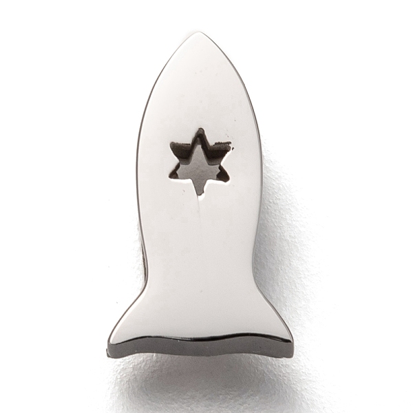 PandaHall 304 Stainless Steel Slide Charms, Fish with Hollow Star, Stainless Steel Color, 13x12.5x3.5mm, Hole: 8x1.5mm 304 Stainless Steel...
PandaHall 304 Stainless Steel Slide Charms, Fish with Hollow Star, Stainless Steel Color, 13x12.5x3.5mm, Hole: 8x1.5mm 304 Stainless Steel...
