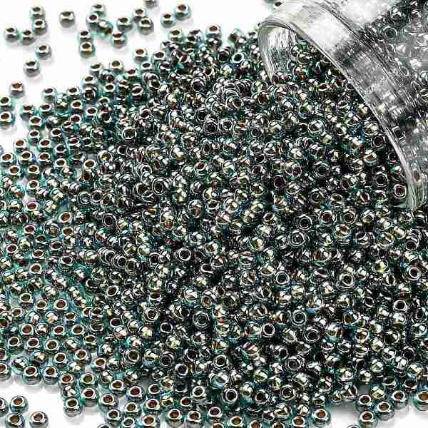 PandaHall TOHO Round Seed Beads, Japanese Seed Beads, (990) Gilt Lined Aqua, 11/0, 2.2mm, Hole: 0.8mm, about 1110pcs/bottle, 10g/bottle..., Cyan
PandaHall TOHO Round Seed Beads, Japanese Seed Beads, (990) Gilt Lined Aqua, 11/0, 2.2mm, Hole: 0.8mm, about 1110pcs/bottle, 10g/bottle..., Cyan