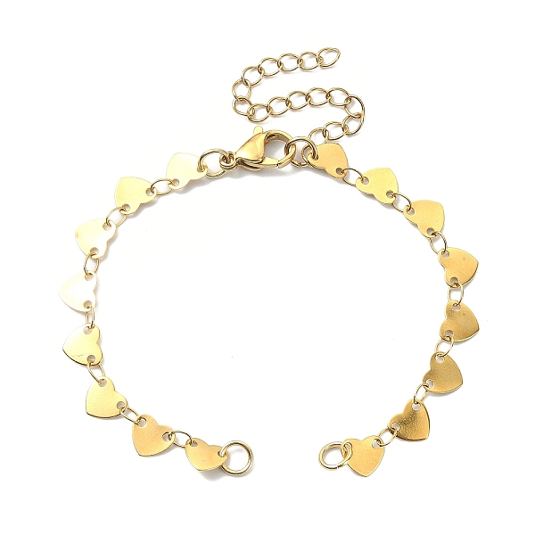 PandaHall 304 Stainless Steel Heart Link Chains, for Bracelet Making, with Lobster Claw Clasps & Chain Extenders, Golden, 6-1/8 inch(15.5cm)...
PandaHall 304 Stainless Steel Heart Link Chains, for Bracelet Making, with Lobster Claw Clasps & Chain Extenders, Golden, 6-1/8 inch(15.5cm)...
