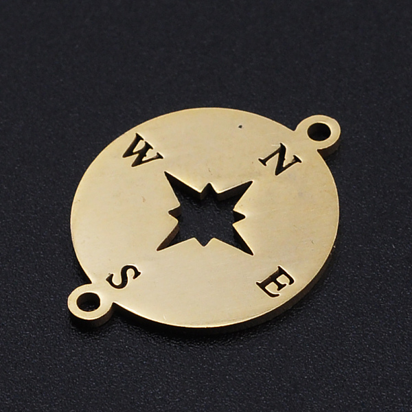 PandaHall 201 Stainless Steel Links connectors, Laser Cut, Compass, Golden, 23x17.5x1mm, Hole: 1.4mm 201 Stainless Steel
PandaHall 201 Stainless Steel Links connectors, Laser Cut, Compass, Golden, 23x17.5x1mm, Hole: 1.4mm 201 Stainless Steel