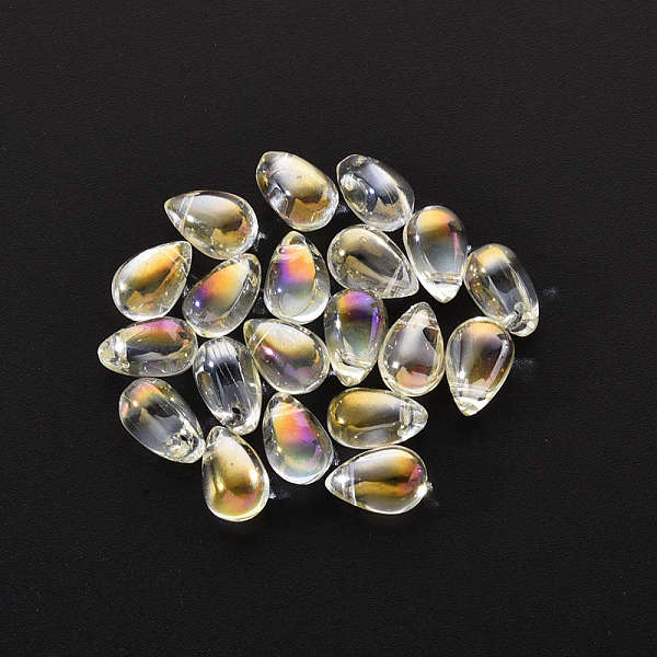 PandaHall 20Pcs Transparent Spray Painted Glass Charms, AB Color Plated, Teardrop, Champagne Yellow, 9x6x6mm, Hole: 1mm Glass Teardrop
PandaHall 20Pcs Transparent Spray Painted Glass Charms, AB Color Plated, Teardrop, Champagne Yellow, 9x6x6mm, Hole: 1mm Glass Teardrop